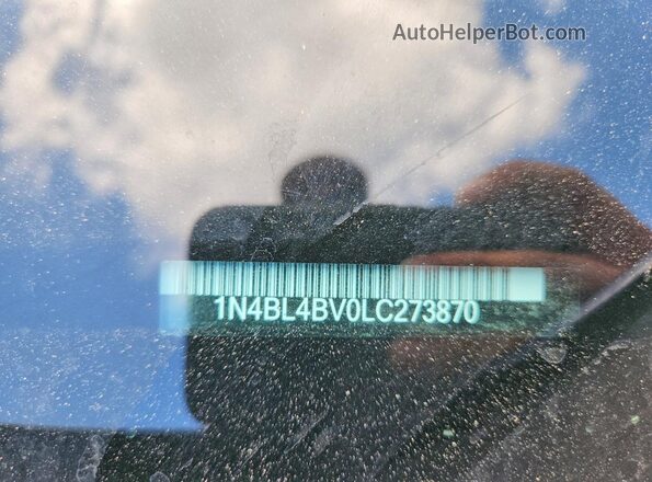 1N4BL4BV0LC273870 2020 NISSAN ALTIMA Blue Вид наклейки з VIN-кодом