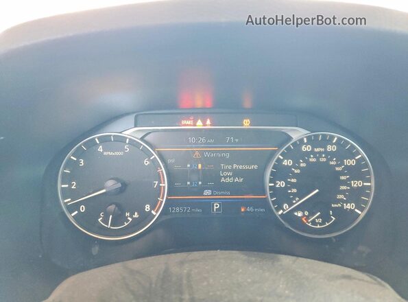 1N4BL4BV1KC136032 2019 NISSAN ALTIMA Charcoal Вид щитка приладів