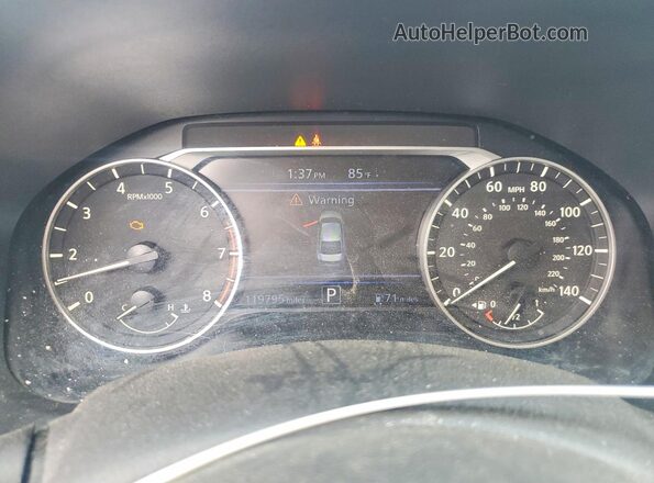 1N4BL4BV1KC147404 2019 NISSAN ALTIMA Серебряный Вид щитка приборов