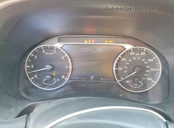 1N4BL4BV1KC211134 2019 NISSAN ALTIMA Black ხელსაწყოთა პანელის ხედი