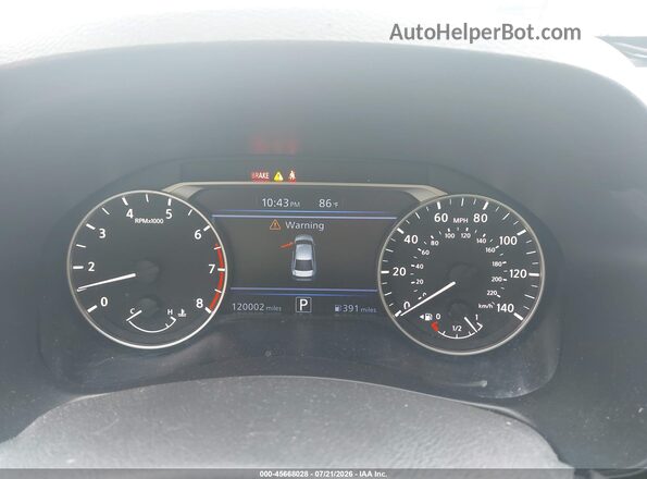 1N4BL4BV1KC217807 2019 NISSAN ALTIMA White Հետևի նստատեղերի տեսք