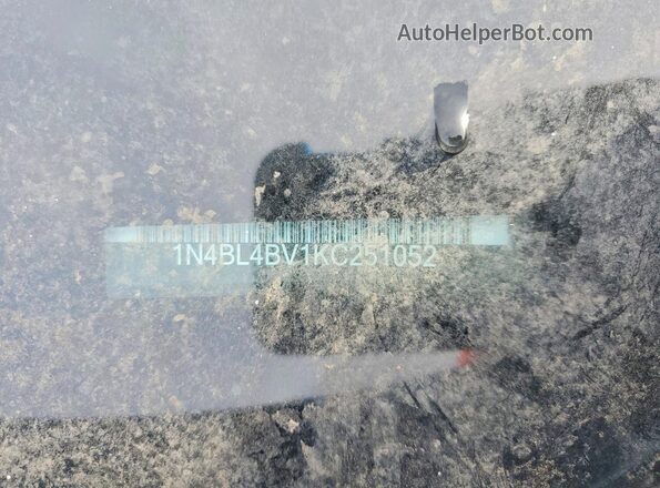 1N4BL4BV1KC251052 2019 NISSAN ALTIMA Black VIN sticker view
