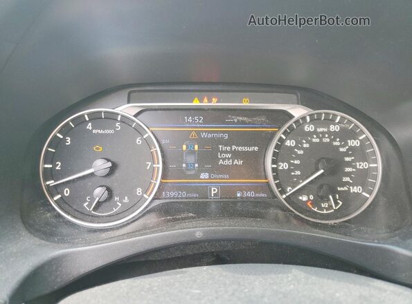 1N4BL4BV1LC156900 2020 NISSAN ALTIMA Black Вид щитка приладів