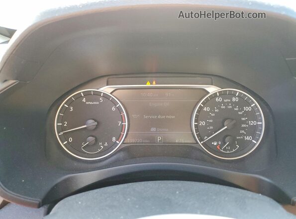 1N4BL4BV1LC241848 2020 NISSAN ALTIMA Silver ხელსაწყოთა პანელის ხედი