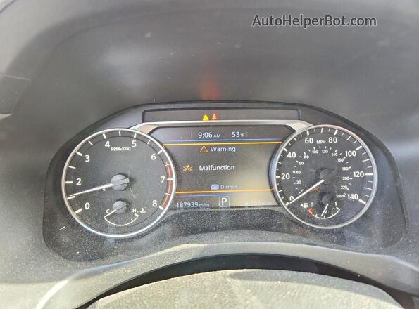 1N4BL4BV1LC263347 2020 NISSAN ALTIMA Gray Вид щитка приладів