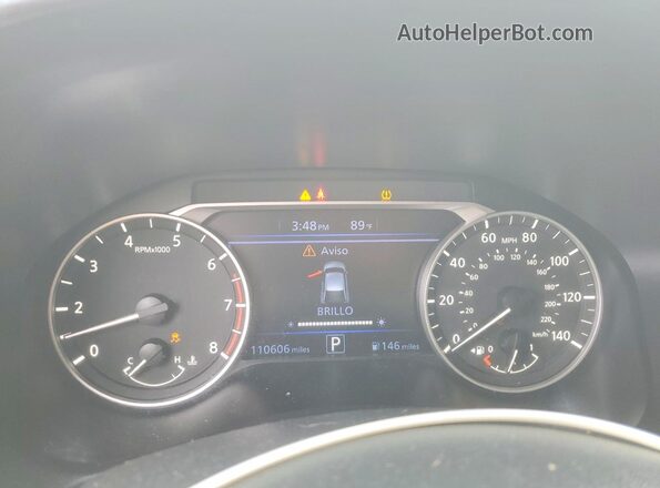 1N4BL4BV2LC129205 2020 NISSAN ALTIMA Серебряный Вид щитка приборов