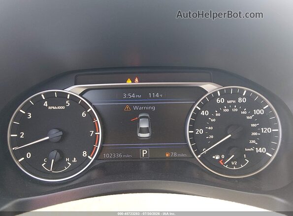 1N4BL4BV2LN312706 2020 NISSAN ALTIMA Black Вид задніх сидінь