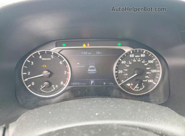 1N4BL4BV2LN318733 2020 NISSAN ALTIMA Black ხელსაწყოთა პანელის ხედი