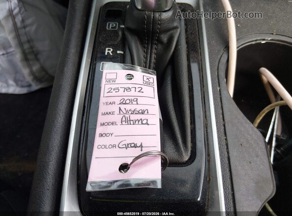 1N4BL4BV3KC257872 2019 NISSAN ALTIMA Gray Առջևի վահանակի տեսք