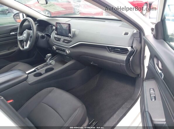 1N4BL4BV3KN302748 2019 NISSAN ALTIMA White წინა სალონის ხედი