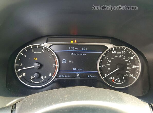 1N4BL4BV3LC170622 2020 NISSAN ALTIMA Charcoal Widok zestawu wskaźników