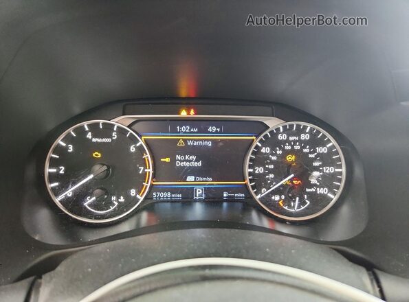 1N4BL4BV3LC202193 2020 NISSAN ALTIMA Белый Вид щитка приборов