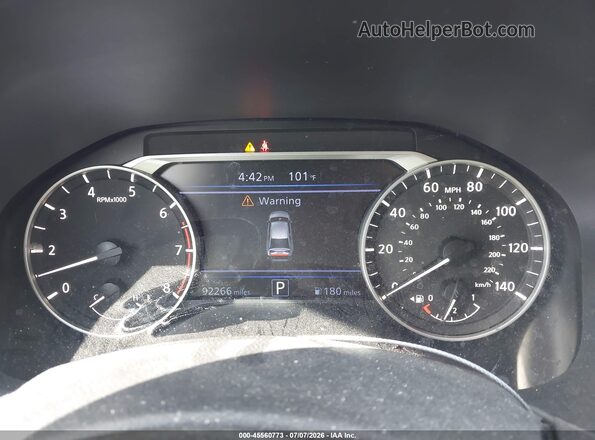1N4BL4BV3LC271109 2020 NISSAN ALTIMA Black Вид задніх сидінь