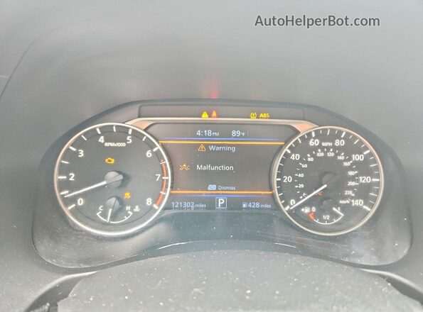 1N4BL4BV4KC116860 2019 NISSAN ALTIMA Белый Вид щитка приборов