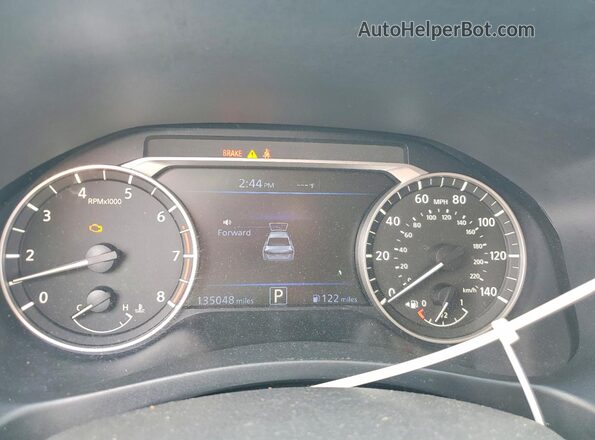 1N4BL4BV4KC152161 2019 NISSAN ALTIMA Blue ხელსაწყოთა პანელის ხედი