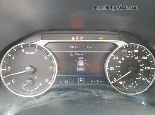1N4BL4BV4KN322796 2019 NISSAN ALTIMA Gray Widok zestawu wskaźników