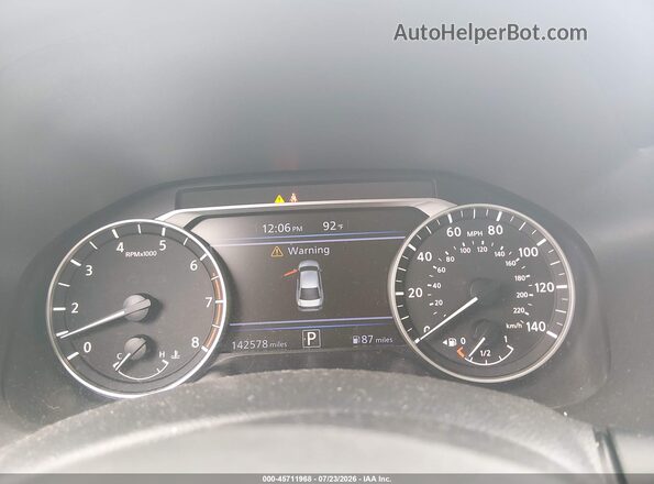 1N4BL4BV4LC176980 2020 NISSAN ALTIMA White Հետևի նստատեղերի տեսք