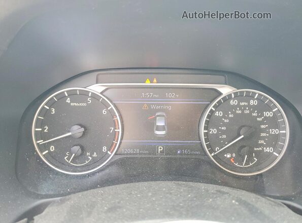 1N4BL4BV4LC217446 2020 NISSAN ALTIMA White Vista del cuadro de instrumentos