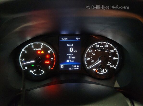1N4BL4BV4MN398280 2021 NISSAN ALTIMA Серебряный Вид щитка приборов