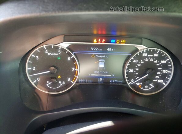 1N4BL4BV6KC215244 2019 NISSAN ALTIMA Черный Вид щитка приборов