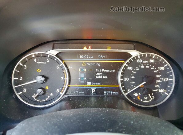 1N4BL4BV6LC272562 2020 NISSAN ALTIMA Black Instrument cluster view