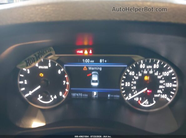 1N4BL4BV7KC123804 2019 NISSAN ALTIMA Black Вид задніх сидінь