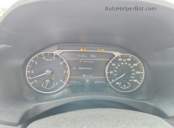 1N4BL4BV7LC272327 2020 NISSAN ALTIMA Black ხელსაწყოთა პანელის ხედი
