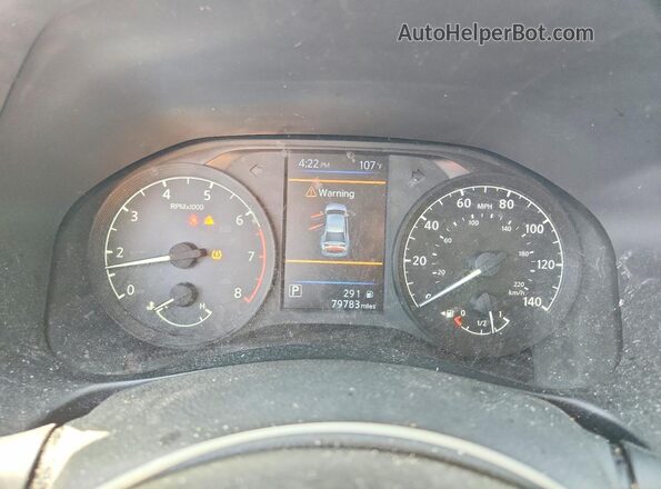 1N4BL4BV7NN415316 2022 NISSAN ALTIMA White ხელსაწყოთა პანელის ხედი