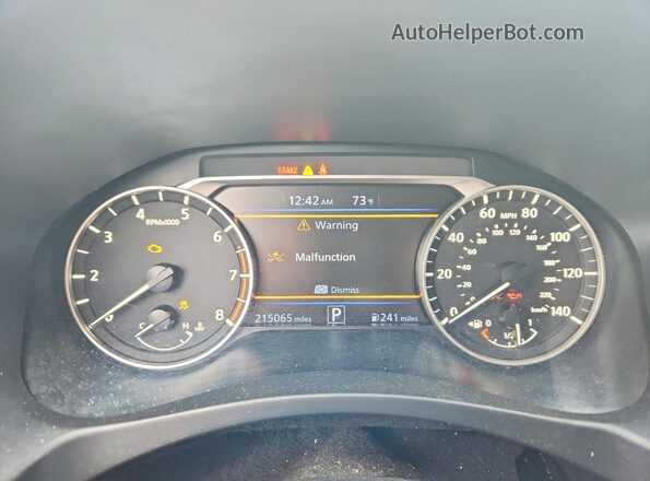 1N4BL4BV8KC232823 2019 NISSAN ALTIMA Charcoal Instrument cluster view