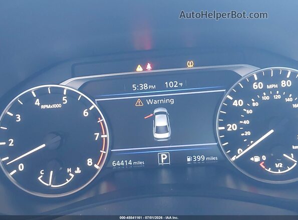 1N4BL4BV8KC254594 2019 NISSAN ALTIMA Black Вид задніх сидінь