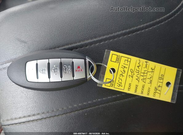 1N4BL4BV8LC137180 2020 NISSAN ALTIMA White Вид панелі приладів
