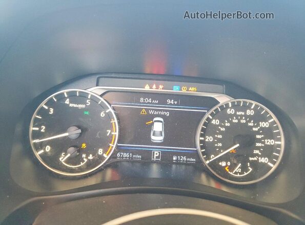 1N4BL4BV8LC279545 2020 NISSAN ALTIMA Gray Widok zestawu wskaźników