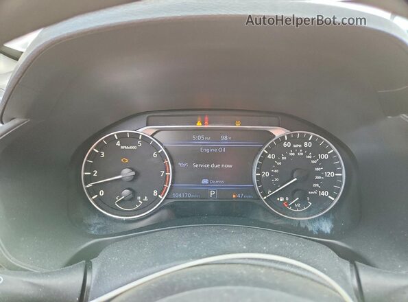 1N4BL4BV8LC285040 2020 NISSAN ALTIMA Silver Vista del cuadro de instrumentos