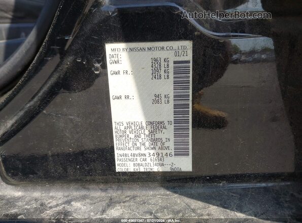 1N4BL4BV8MN349146 2021 NISSAN ALTIMA Black Engine compartment view