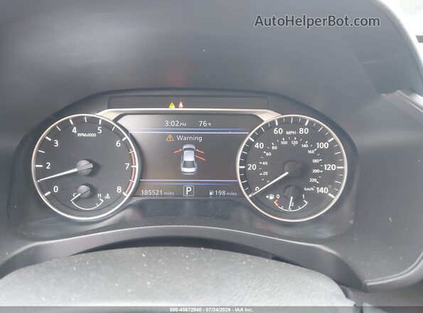 1N4BL4BV9LC214199 2020 NISSAN ALTIMA White უკანა სავარძლების ხედი