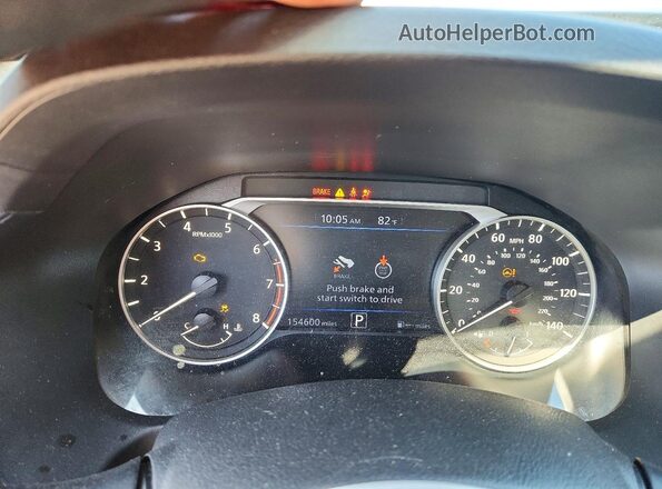 1N4BL4BV9LC254881 2020 NISSAN ALTIMA Blue Widok zestawu wskaźników