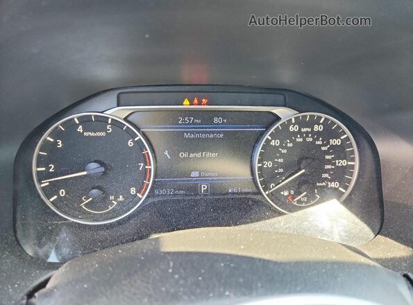 1N4BL4BV9LC278615 2020 NISSAN ALTIMA Black Вид щитка приладів