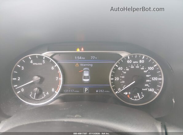1N4BL4BVXKC161981 2019 NISSAN ALTIMA White Widok tylnych siedzeń
