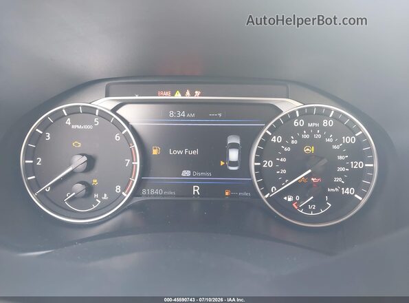 1N4BL4BVXKN308059 2019 NISSAN ALTIMA Silver უკანა სავარძლების ხედი