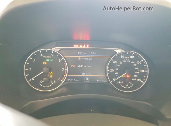1N4BL4BVXLC100485 2020 NISSAN ALTIMA Черный Вид щитка приборов