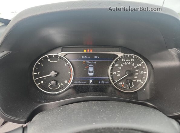 1N4BL4BVXLC149931 2020 NISSAN ALTIMA White Widok zestawu wskaźników
