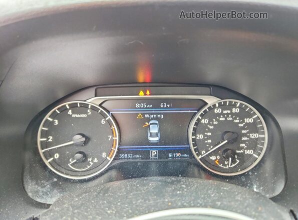 1N4BL4BVXLC203938 2020 NISSAN ALTIMA Burgundy ხელსაწყოთა პანელის ხედი