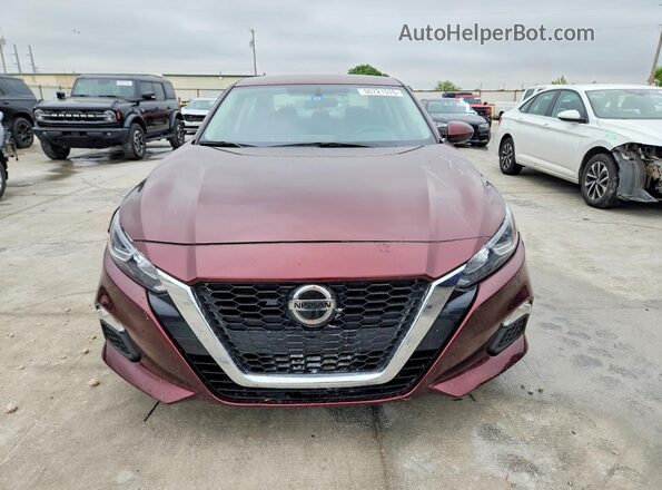 1N4BL4BVXLC203938 2020 NISSAN ALTIMA Burgundy წინა ხედი