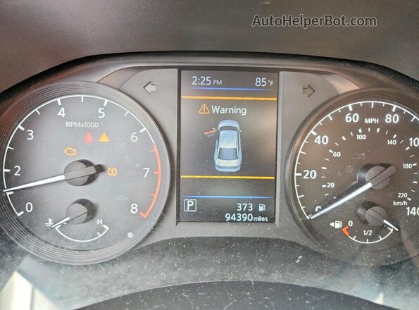 1N4BL4BVXMN361928 2021 NISSAN ALTIMA Black Widok zestawu wskaźników