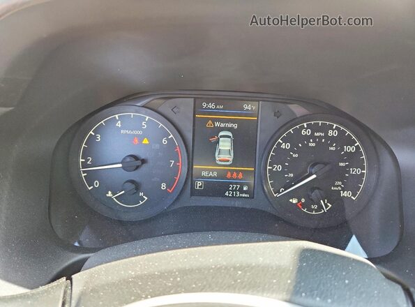 1N4BL4BVXSN342406 2025 NISSAN ALTIMA White ხელსაწყოთა პანელის ხედი