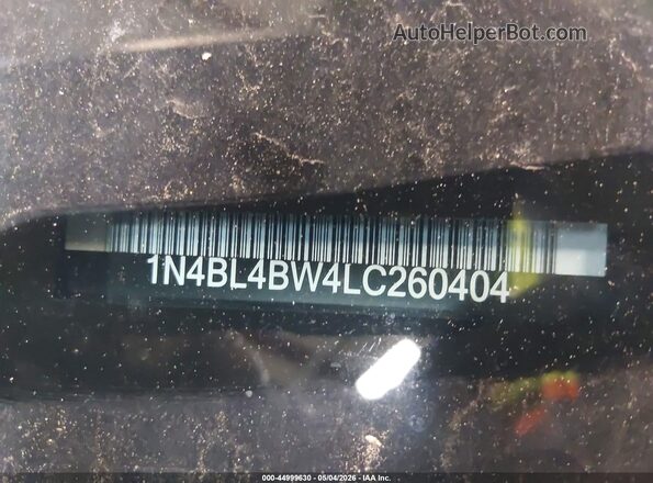 1N4BL4BW4LC260404 2020 NISSAN ALTIMA Black 