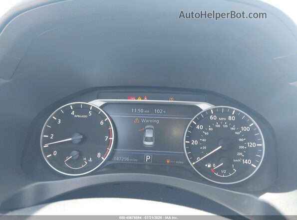 1N4BL4CV0KC102162 2019 NISSAN ALTIMA White უკანა სავარძლების ხედი