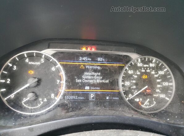 1N4BL4CV0KC165715 2019 NISSAN ALTIMA Black Սարքավորումների վահանակի տեսք