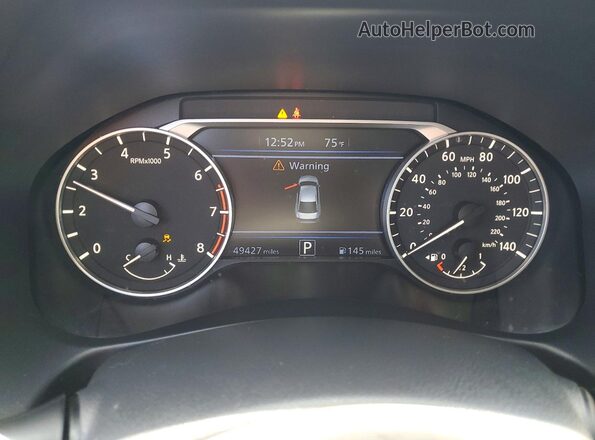 1N4BL4CV0NN338271 2022 NISSAN ALTIMA Red Вид щитка приладів