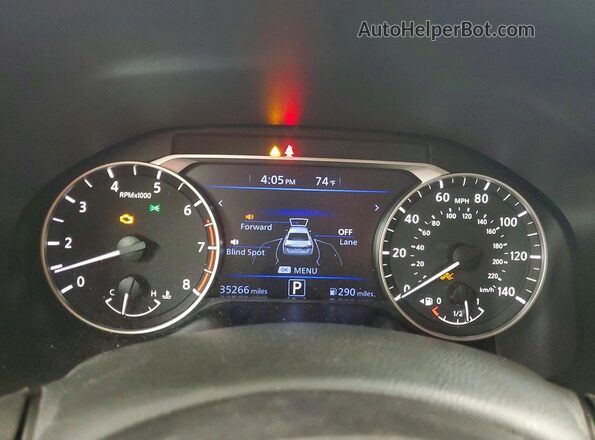 1N4BL4CV0SN353719 2025 NISSAN ALTIMA Белый Вид щитка приборов